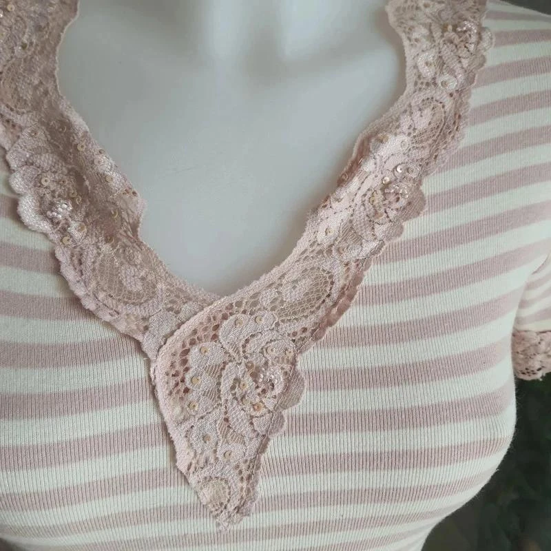 Caroll women's striped t-shirt size 36 – photo 2